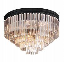 люстра odeon ceiling 80 черное основание, прозрачное стекло в Абакане