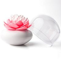 контейнер для хранения ватных палочек lotus белый-розовый в Абакане