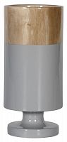 ваза настольная rustic chic tube wood grey в Абакане
