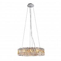 подвесная люстра crystal lux lirica sp10 d610 chrome в Абакане