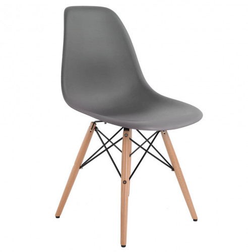 стул деревянный pc-015 серый (eames style) в Абакане