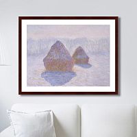 картина: haystacks (effect of snow and sun), 1891г. в Абакане