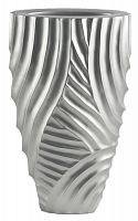 ваза с объемным рельефом 52 см frost pattern серебро в Абакане