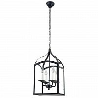 дизайнерская подвесная люстра spot light cage 9500404 черная в Абакане