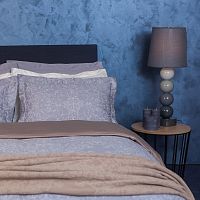 комплект постельного белья decoflux сатин 1.5 спальный versaille grey в Абакане