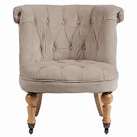 кресло amelie french country chair серо-бежевое в Абакане