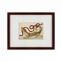 картина: surinam caiman biting south american false coral snake, 1701 в Абакане