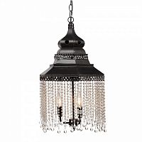 люстра подвесная черная с хрустальными подвесками chandelier в Абакане