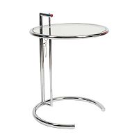 стол журнальный eileen gray style cocktail table e-1027 прозрачный в Абакане