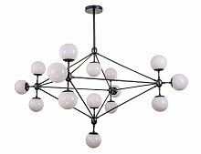 люстра modo 15 black+white черная, белые плафоны в Абакане