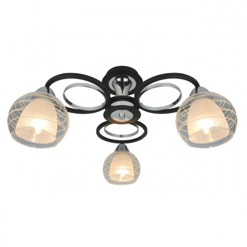 потолочная люстра arte lamp ginevra a1604pl-3bk в Абакане