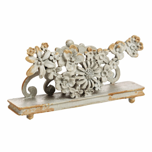 подставка для визиток pewter flower серая в Абакане