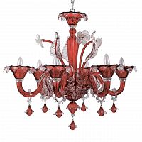 подвесная люстра ideal lux ca vendramin sp6 rosso в Абакане