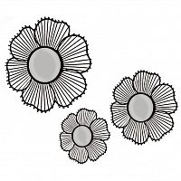 зеркальное панно декоративное цветы 3 штуки bouquet в Абакане