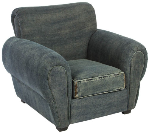 кресло san francisco denim armchair серое в Абакане