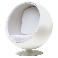 кресло eero ball chair белое в Абакане