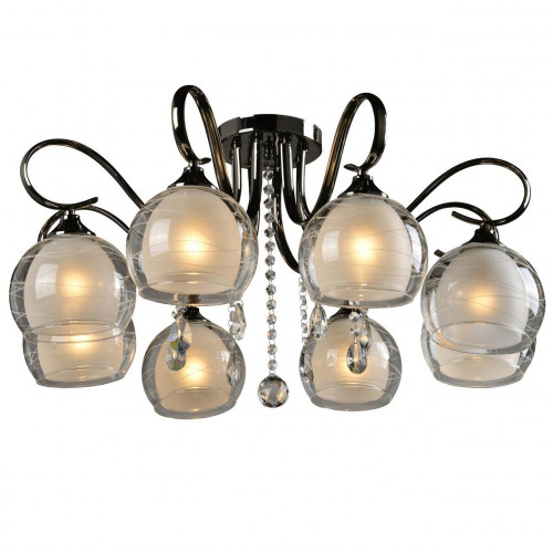 потолочная люстра idlamp merinella 877/8pf-darkchrome в Абакане