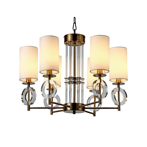 люстра felton 6 от delight collection белая/прозрачная/латунь в Абакане