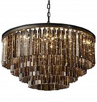 люстра odeon 4 rings smoke черное основание, дымчатое стекло в Абакане