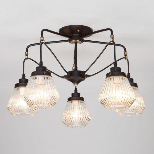 потолочная люстра eurosvet fregata 70078/5 черный в Абакане