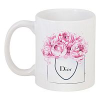 кружка с рисунком dior peonies в Абакане