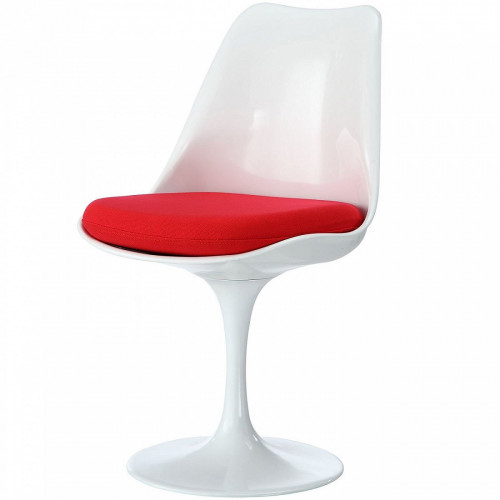 стул eero saarinen style tulip chair красная подушка в Абакане