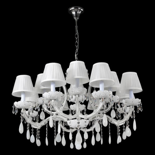 подвесная люстра crystal lux blanca sp12 белая в Абакане