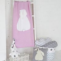 плед зайка 60*120 св.астра+белый в Абакане