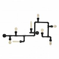 потолочная люстра ideal lux plumber pl8 nero в Абакане