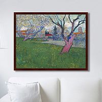картина: view of arles with trees in blossom, 1889г. в Абакане