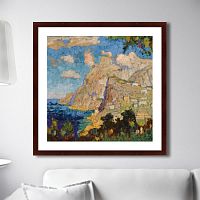 картина: view of monte solaro, capri, 1940г. в Абакане